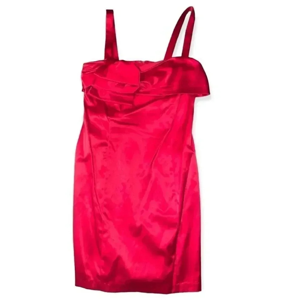 Vintage y2k early 2000s ruffle mini dress